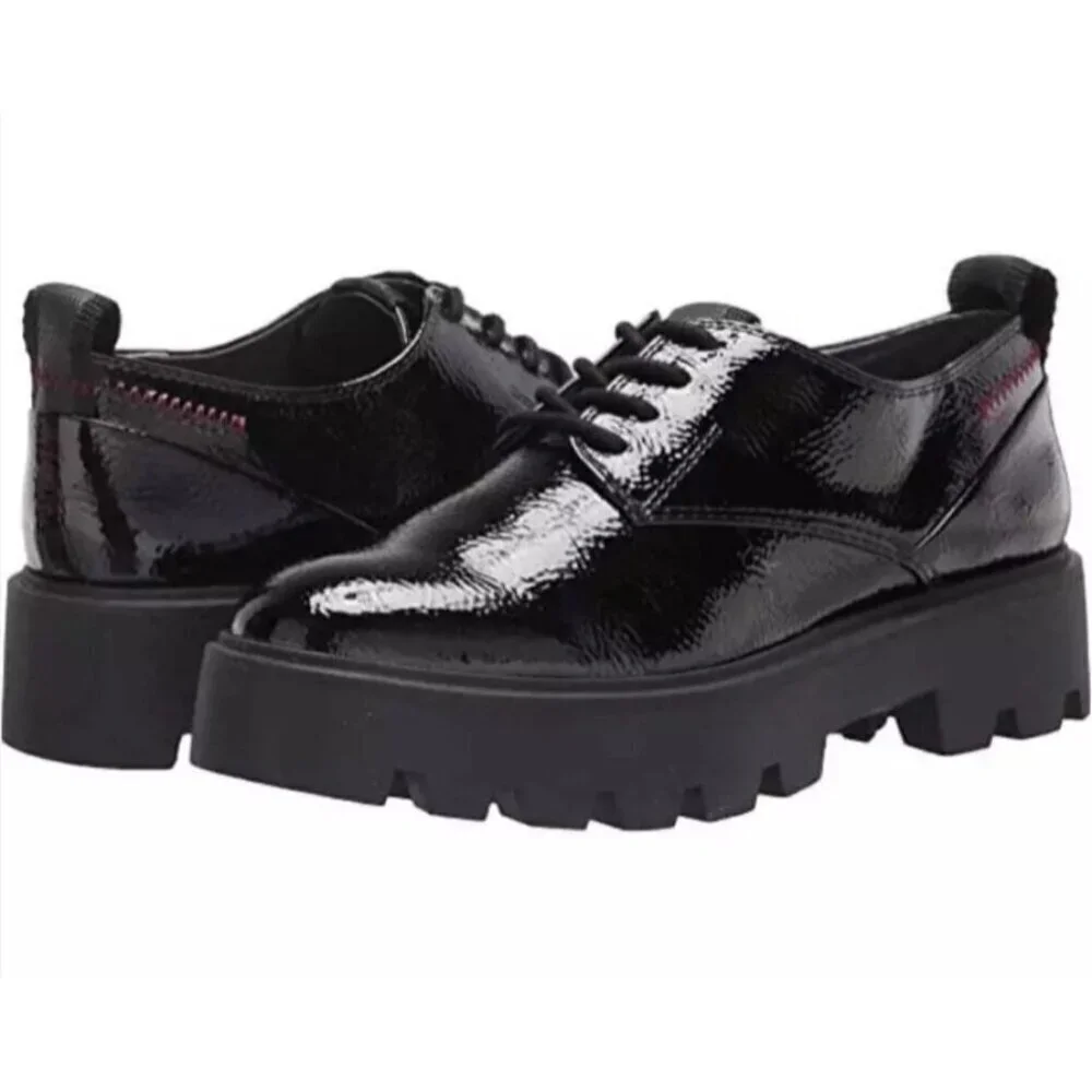 FRANCO SARTO / L-Balinlaced /  Black Patent /  Leather / Lug / Sole / Oxford